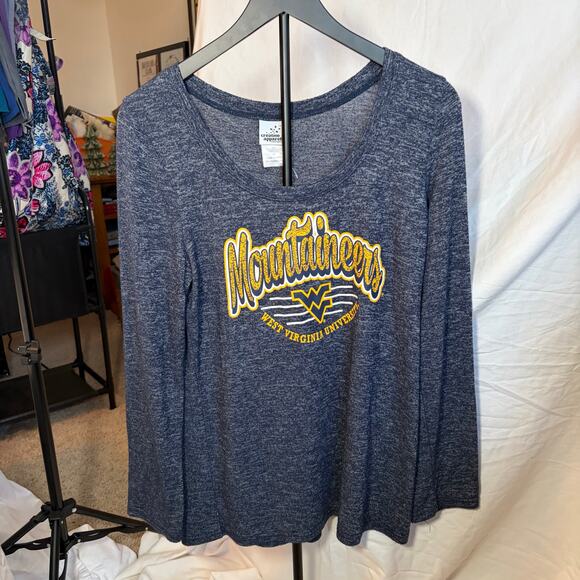 Creative Apparel Womens WVU Mountaineers long sleeve lightweight sweater. Size L - Picture 5 of 7